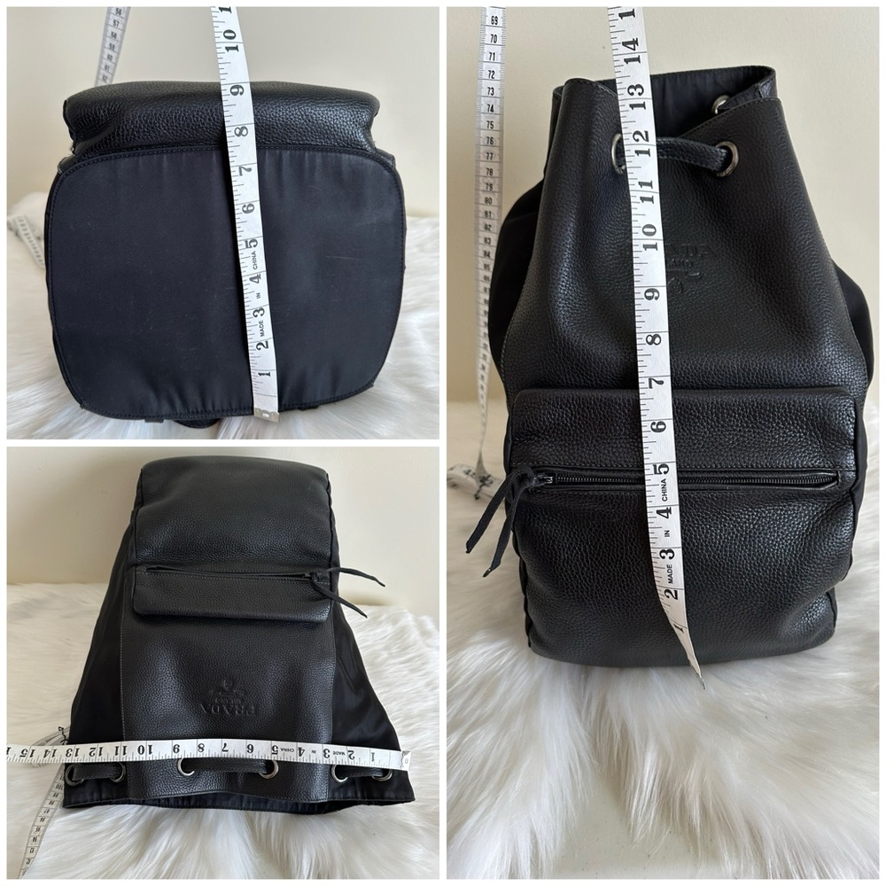 Prada Black Leather Backpack - Picture 15 of 16